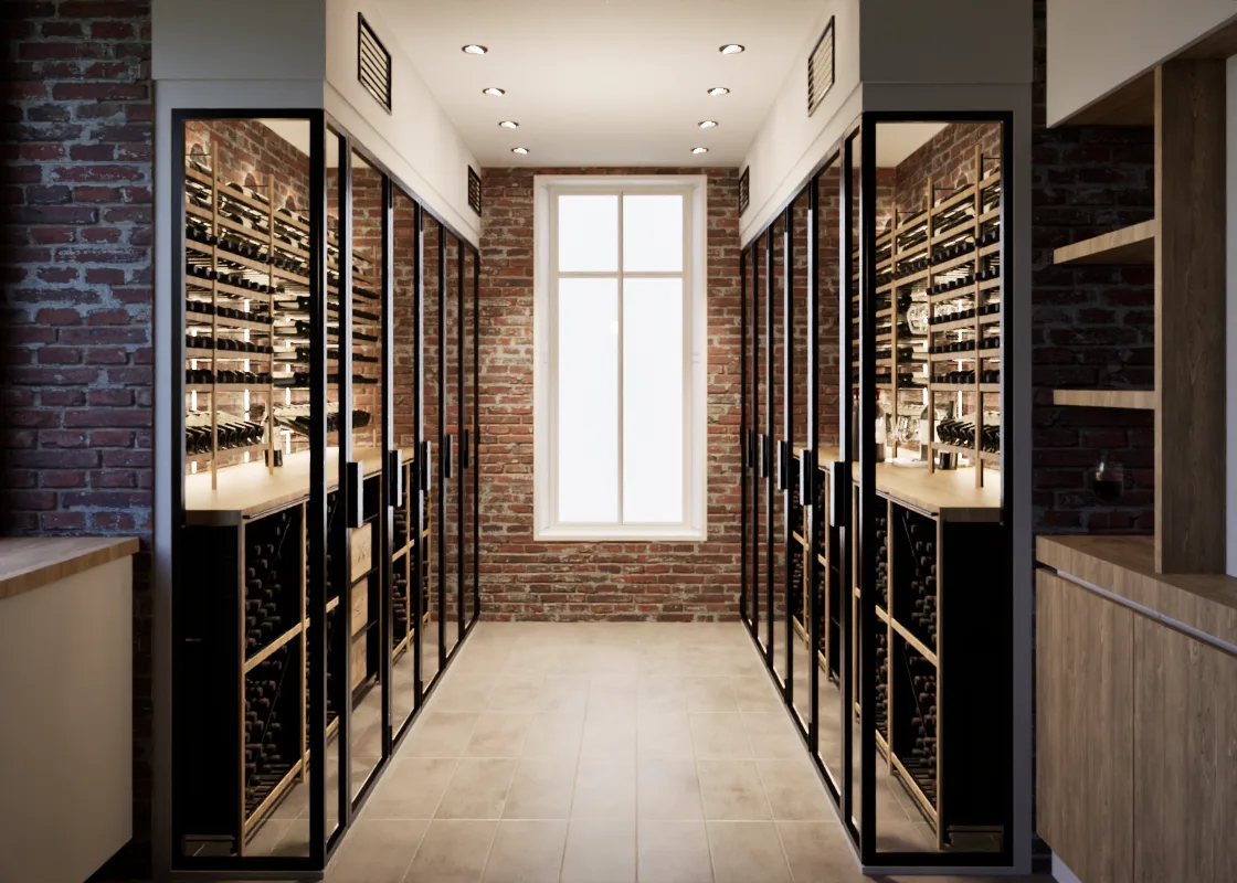 Rendu 3D commercial Paris - Cave à Vin