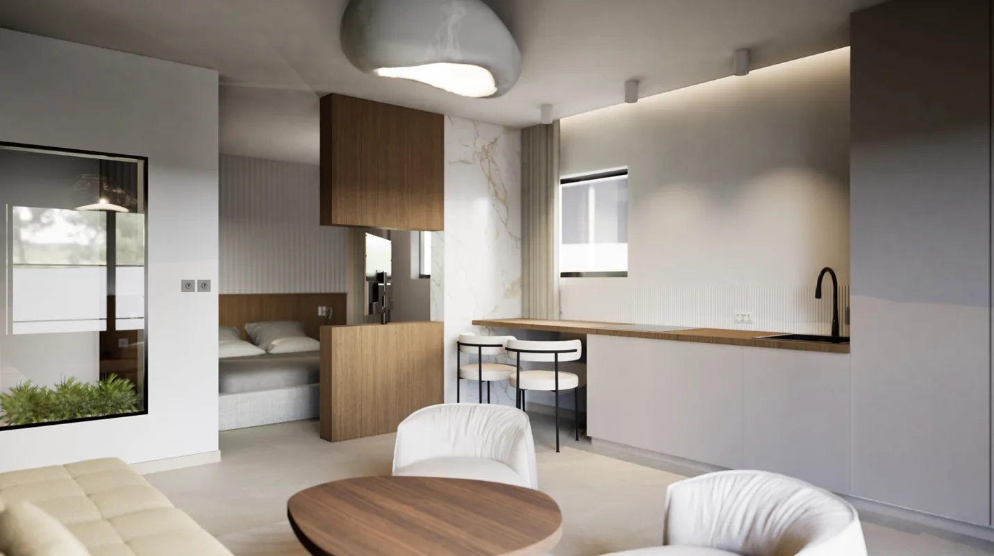 Rendu 3D habitat Istres - Suite l'Olivier